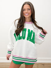 Load image into Gallery viewer, Lulu Mac Social Society Sweatshirt in White/Green
