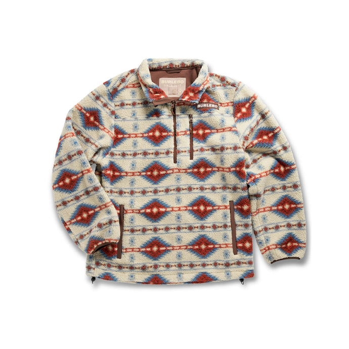 Burlebo Mountain Fleece Sherpa Quarter Zip Pullover