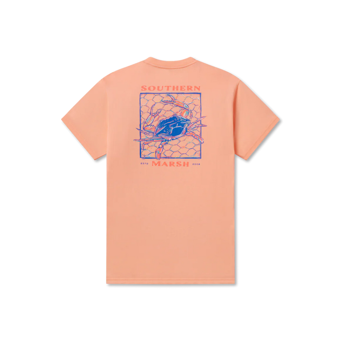 Southern Marsh Men's Blue Crab SS Tee