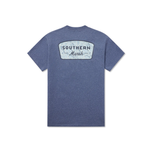 Southern Marsh Branding Retro Camo Tee in Washed Slate