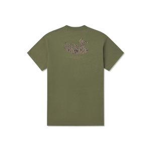 Southern Marsh Duck Originals SS Tee in Washed Dark Green