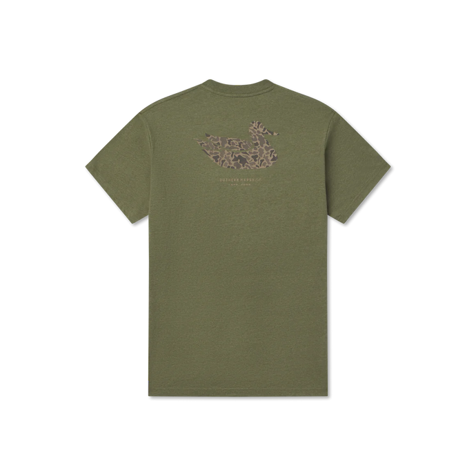 Southern Marsh Duck Originals SS Tee in Washed Dark Green