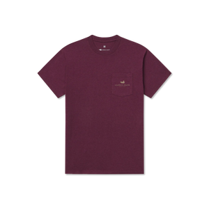 Southern Marsh Duck Originals Camo SS Tee in Washed Pinot