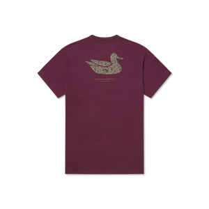 Southern Marsh Duck Originals SS Tee in Washed Pinot