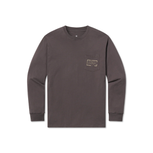 Southern Marsh LS Authentic Tee Iron Gray