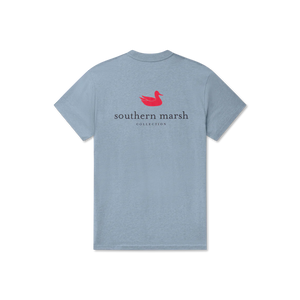 Southern Marsh Authentic SS Tee in Washed Sky Blue