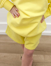Load image into Gallery viewer, Lulu Mac Youth Terry Shorts in Yellow