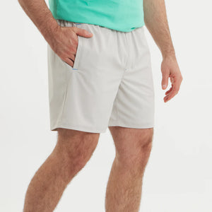 Southern Marsh Men's Billfish Lined Performance Shorts Light Gray