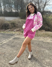 Load image into Gallery viewer, I Hope You Know Knot Strap Romper Hot Pink