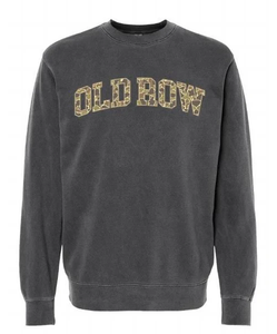 Old Row Camo Crewneck in Black