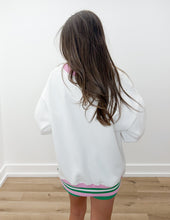 Load image into Gallery viewer, Lulu Mac Social Society Sweatshirt in White/Green