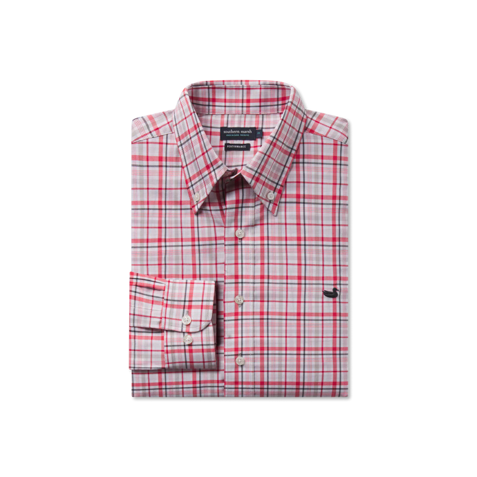 Southern Marsh Van Buren Performance Grid Dress Shirt