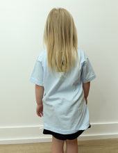 Load image into Gallery viewer, Lulu Mac YOUTH Bottomland Camo Logo SS Tee in Chambray