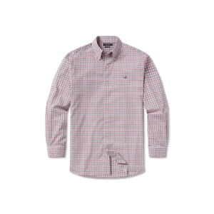 Southern Marsh Odessa Performance Dress Shirt Burnt Orange & Burnt Taupe