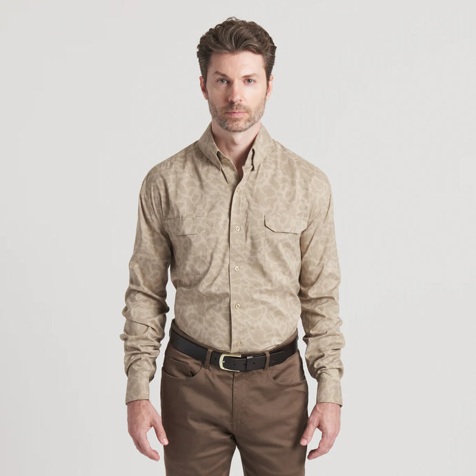 Southern Marsh Merida Mar Performance Shirt in Burnt Taupe Camo