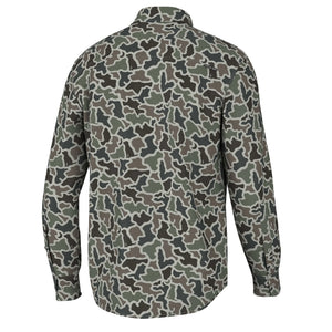 Local Boy Camo Button-Up in Dog & Moon Camo