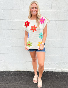 Crochet Flower Power Top