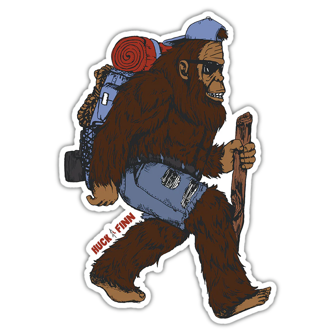 Huck & Finn Backpacker Sasquatch Sticker