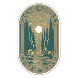 Huck & Finn Stay Golden Sticker