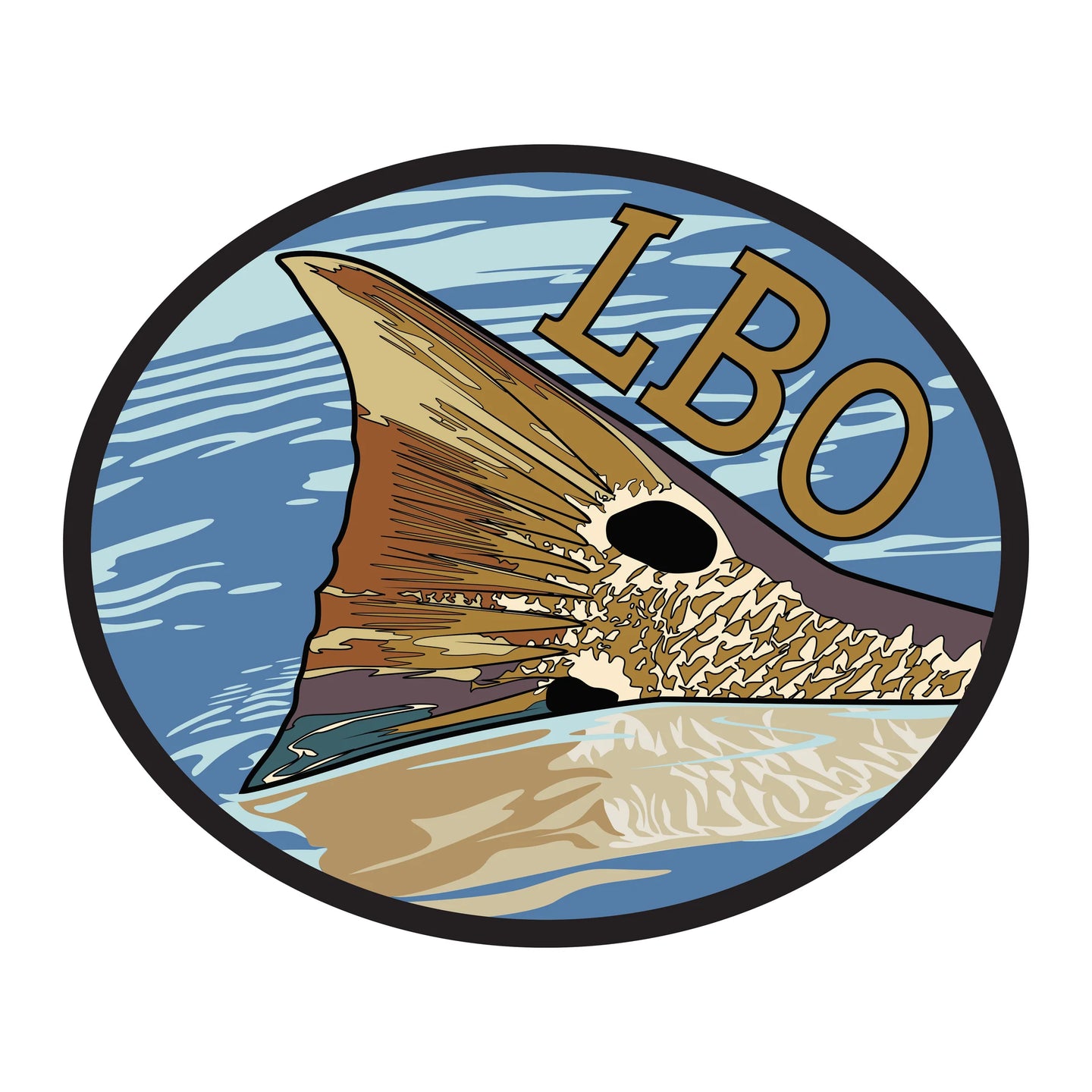 Local Boy Redfish Waters Decal