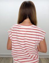 Load image into Gallery viewer, Unless You Mean It Round Neck SS Top in Red