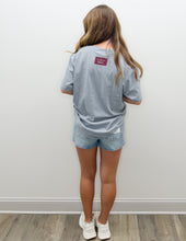 Load image into Gallery viewer, Lulu Mac Team Polka Dot Granite SS Tee in Maroon/White