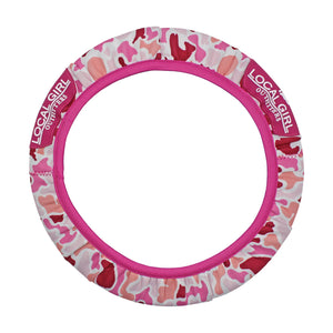 Local Girl Steering Wheel Cover in Pink Localflage