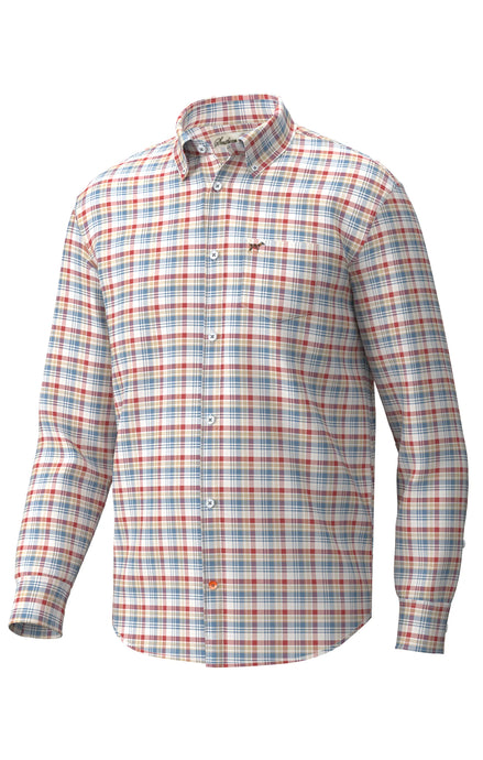 Southern Point Co. Hadley Stretch Button Down in Sterling Plaid