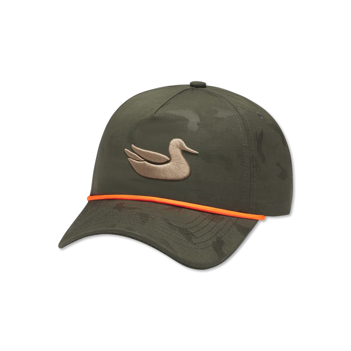 Southern Marsh Sabine Dark Olive Duck Camo Rope Hat