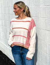 Load image into Gallery viewer, Mona Knit Stripe Sweater Pink