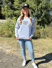 Load image into Gallery viewer, The Addyson Nicole Company Smile Jesus Saves Sweatshirt Sp. Grey