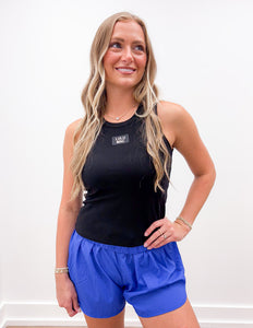 Lulu Mac DD Solid Royal Blue Shorts