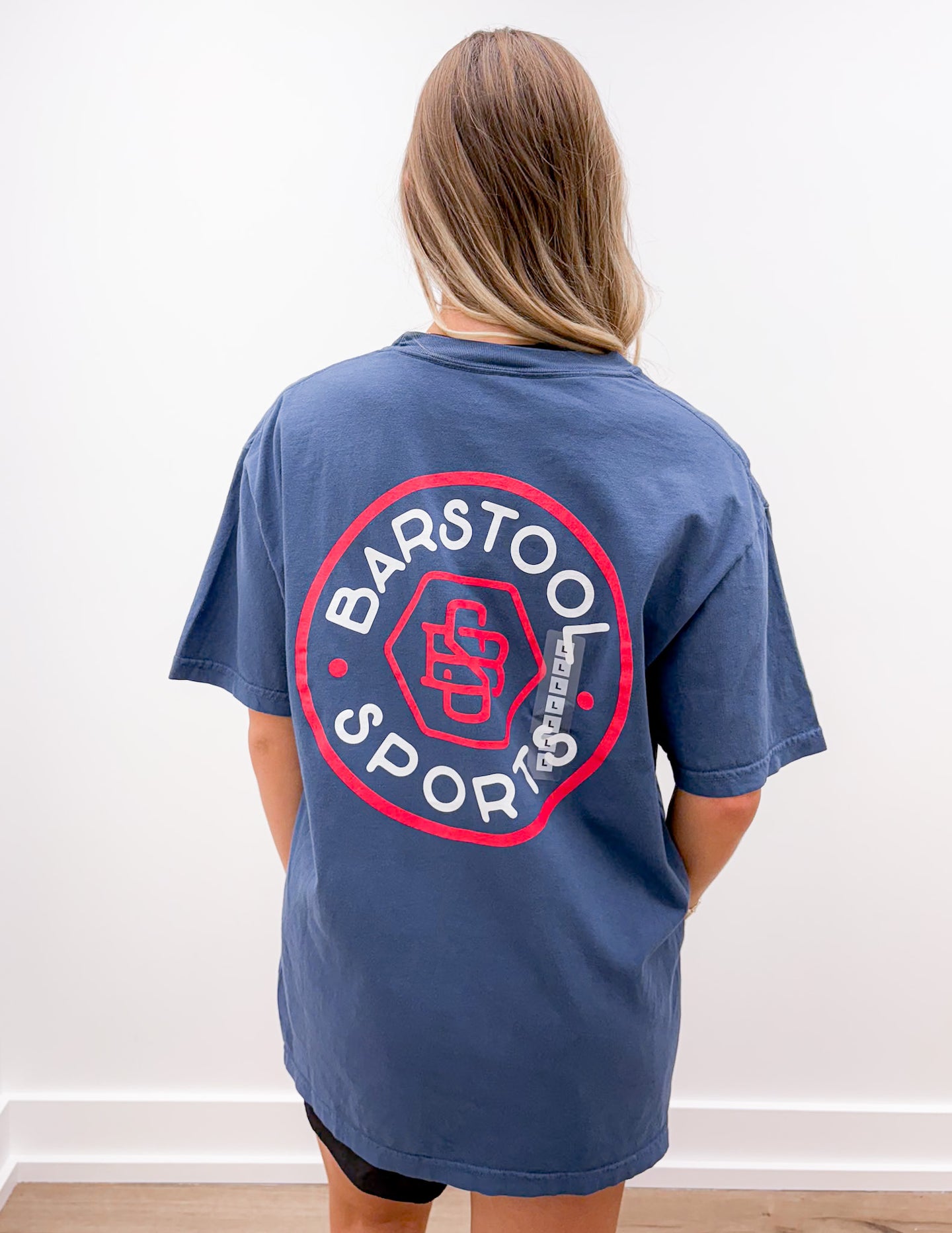 Barstool Sports Retro Premium SS Tee in Navy