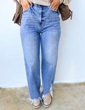 Load image into Gallery viewer, The Aftermath Distressed Hem Straight Leg Jeans