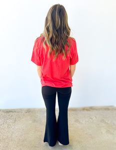 Rebs Heather Red SS Tee