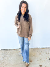 Load image into Gallery viewer, When I See Your Smile Brushed Sweater in Mocha