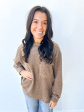 Load image into Gallery viewer, When I See Your Smile Brushed Sweater in Mocha