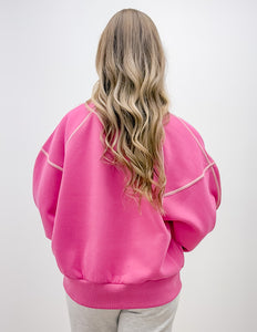 Alexa Contrast Piping Pullover
