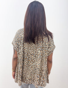 Believe In The Good Leopard Short Sleeve Top