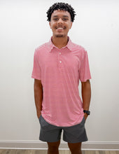Load image into Gallery viewer, Meripex Adult Polo in Red/White Stripes