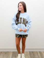 Load image into Gallery viewer, Lulu Mac Mossy Oak Bottomland Sweatshirt in Lt Blue