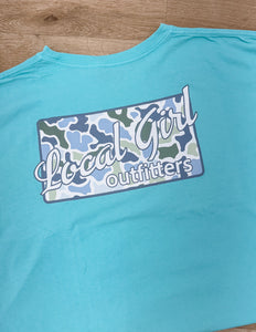 Local Girl Localflage Coast Plate SS Tee in Chalky Mint