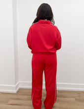 Load image into Gallery viewer, Hurry Up Modal Scuba Double Piping Polo Top in True Red