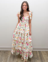 Load image into Gallery viewer, Let's Go Floral Print Tiered Maxi Dress