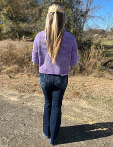 Something To Talk About Turtleneck Sweater Lavender