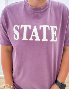 Mississippi State SS Tee in Berry