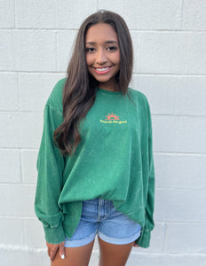 Jadelynn Brooke Enjoy the Now Mineral Wash Pullover