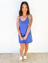 Load image into Gallery viewer, She’s Cute Tank Dress in Royal Blue