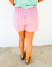 Load image into Gallery viewer, Happy With Me Plaid Shorts in Pink