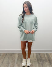 Load image into Gallery viewer, Local Girl Moon Cotton Crewneck in Sage